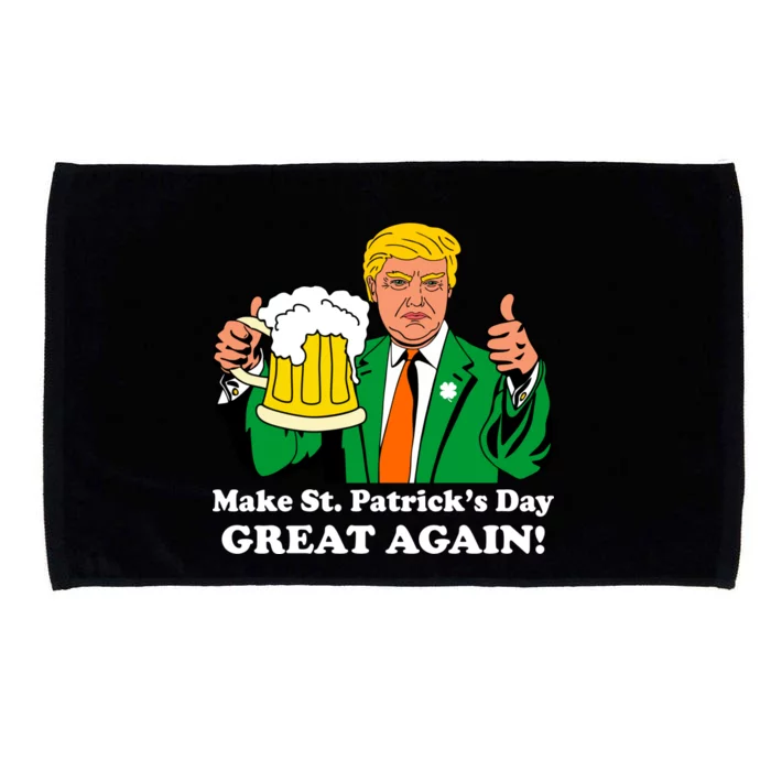 Donald Trump Make St. Patrick's Day Great Again Beer Drinking Microfiber Hand Towel