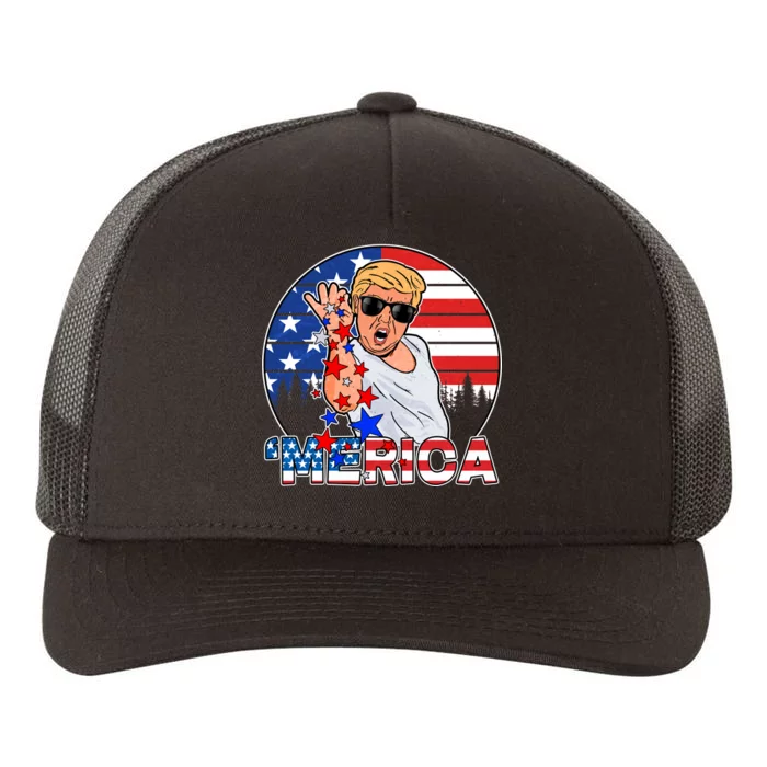 Donald Trump Merica Salt Bae Yupoong Adult 5-Panel Trucker Hat