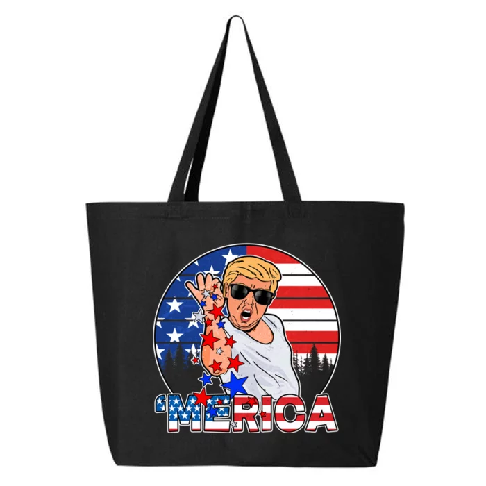 Donald Trump Merica Salt Bae 25L Jumbo Tote