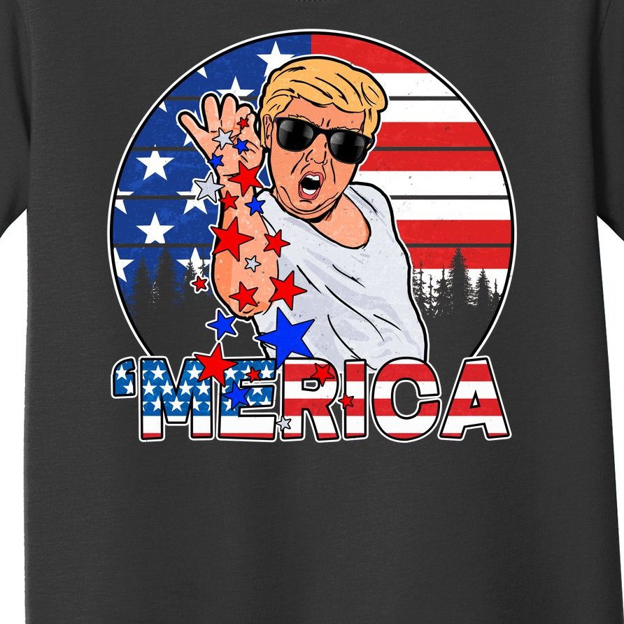 Donald Trump Merica Salt Bae Toddler T-Shirt