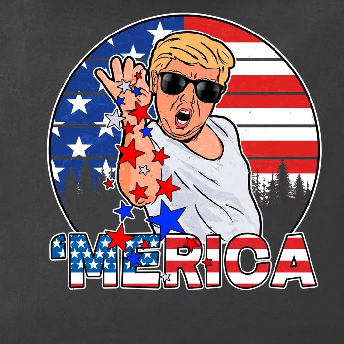 Donald Trump Merica Salt Bae Zip Tote Bag