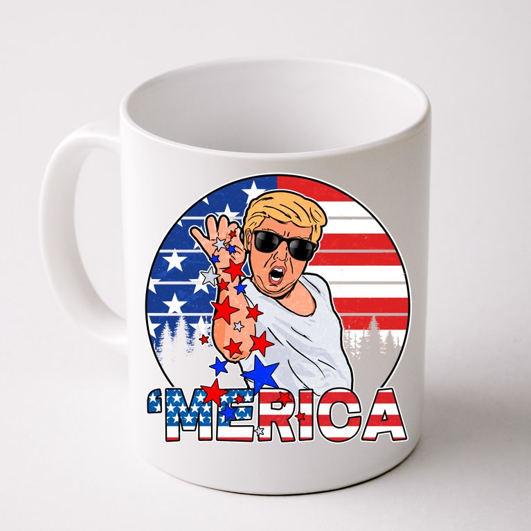 Donald Trump Merica Salt Bae Coffee Mug