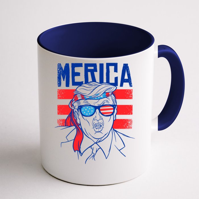 Donald Trump Merica USA Flag America Coffee Mug