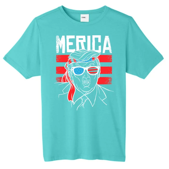 Donald Trump Merica USA Flag America ChromaSoft Performance T-Shirt