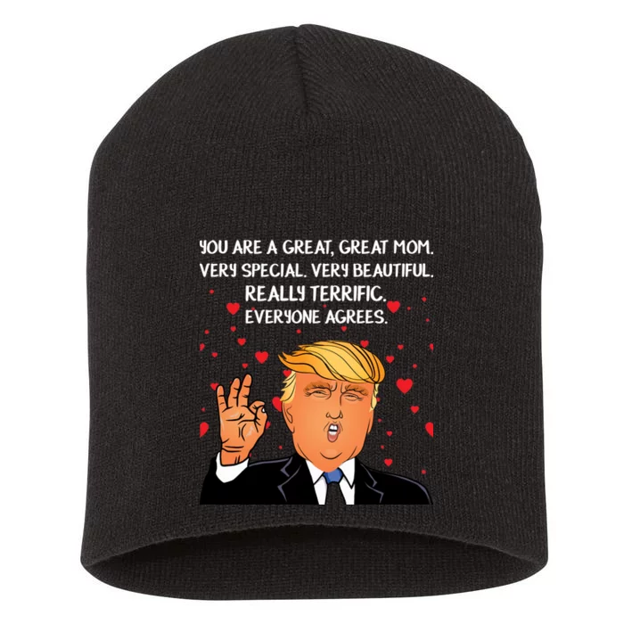 Donald Trump Mother-s Day Short Acrylic Beanie