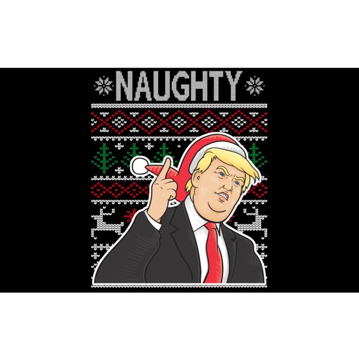 Donald Trump Naughty Ugly Christmas Bumper Sticker