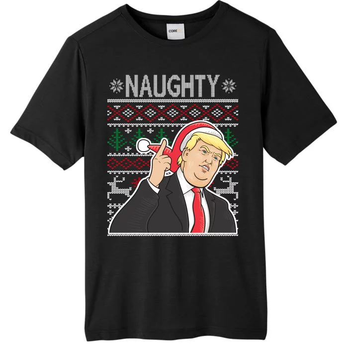 Donald Trump Naughty Ugly Christmas ChromaSoft Performance T-Shirt