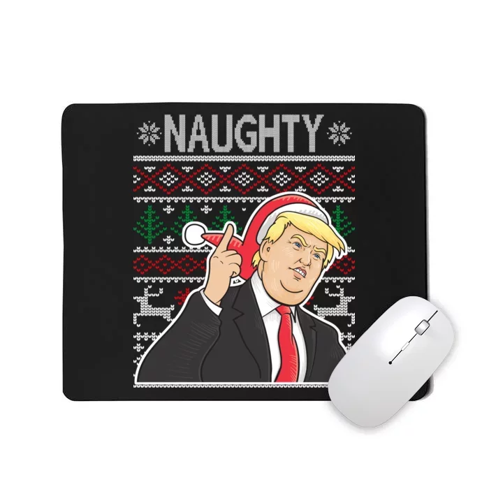 Donald Trump Naughty Ugly Christmas Mousepad