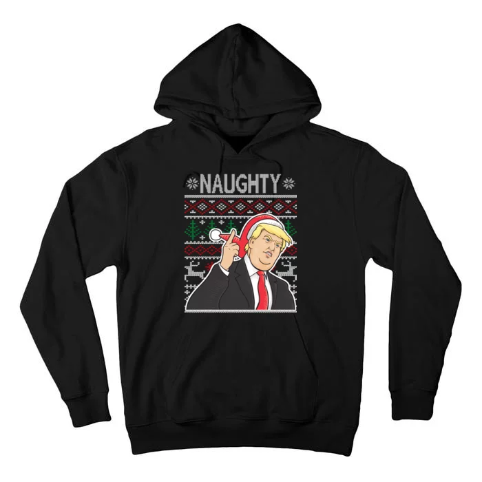 Donald Trump Naughty Ugly Christmas Tall Hoodie