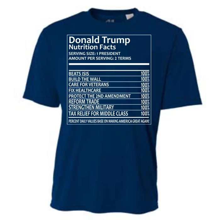 Donald Trump Nutrition Facts Cooling Performance Crew T-Shirt