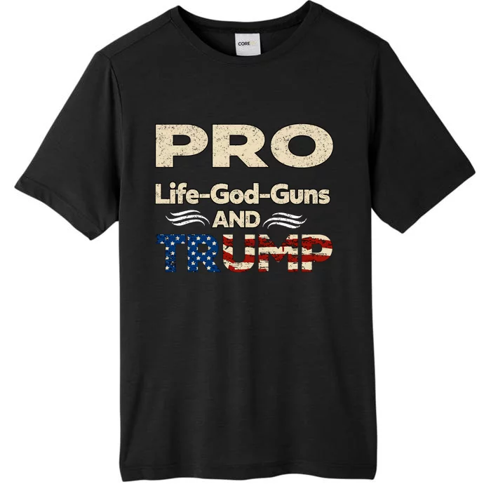 Donald Trump Pro Life God Gun ChromaSoft Performance T-Shirt