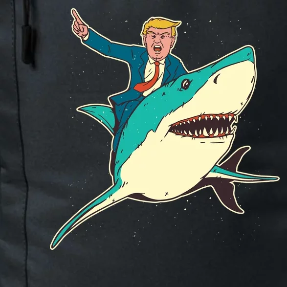 Donald Trump Riding Shark Daily Commute Backpack