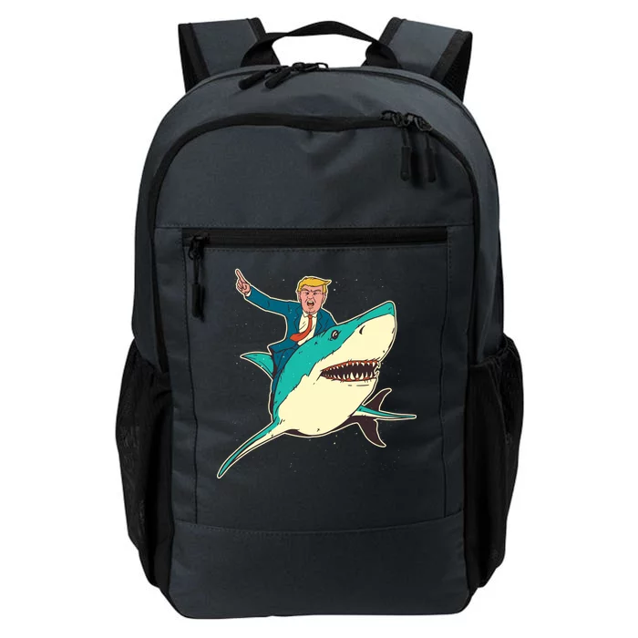 Donald Trump Riding Shark Daily Commute Backpack