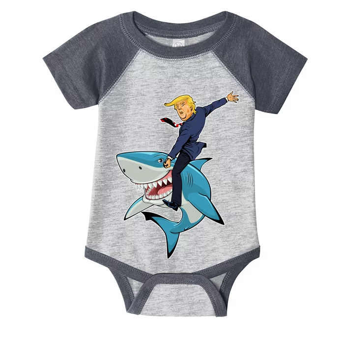 Donald Trump Shark President Infant Baby Jersey Bodysuit