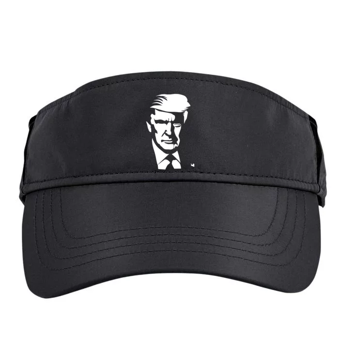 Donald Trump Silhouette Adult Drive Performance Visor