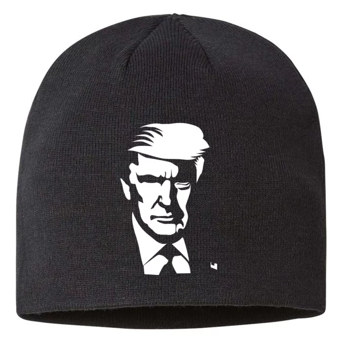 Donald Trump Silhouette 8 1/2in Sustainable Knit Beanie