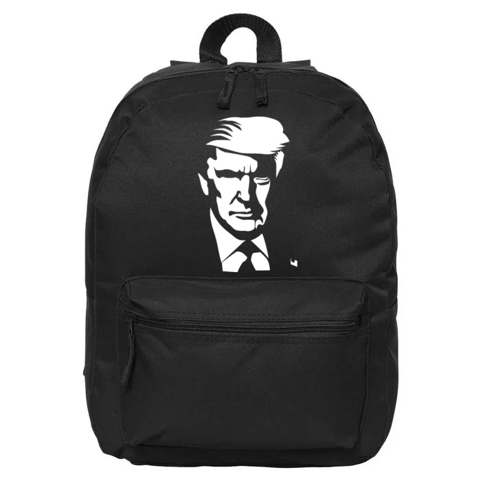 Donald Trump Silhouette 16 in Basic Backpack