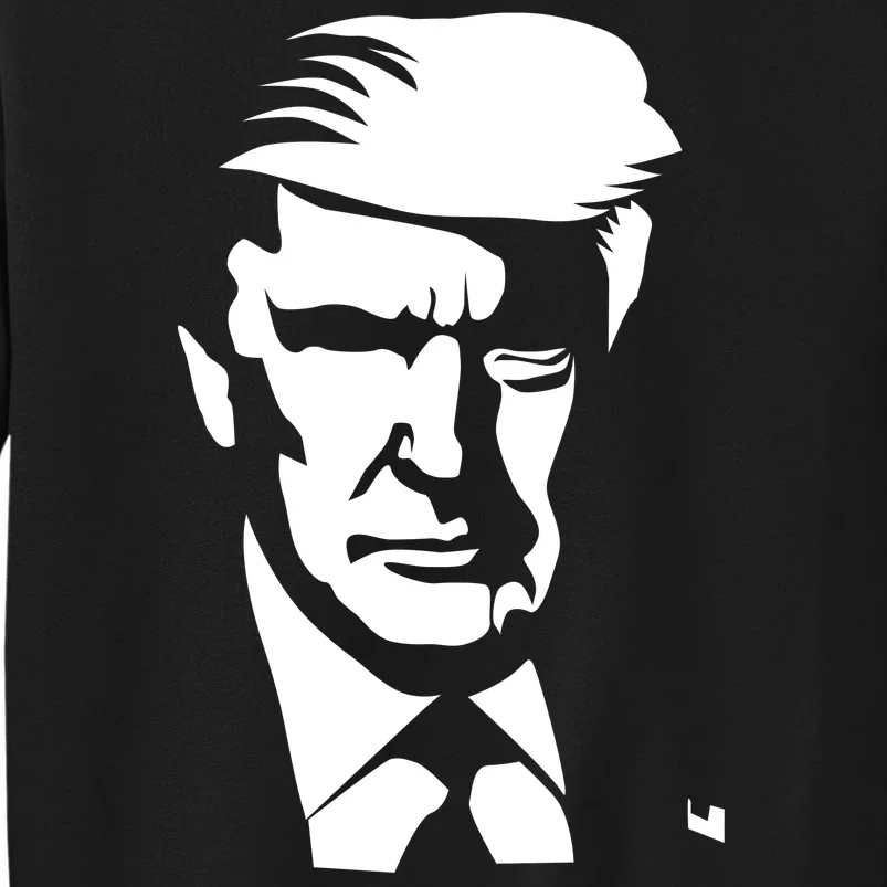 Donald Trump Silhouette Tall Sweatshirt