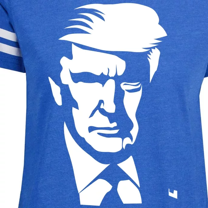 Donald Trump Silhouette Enza Ladies Jersey Football T-Shirt