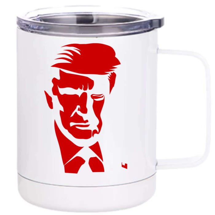 Donald Trump Silhouette Front & Back 12oz Stainless Steel Tumbler Cup