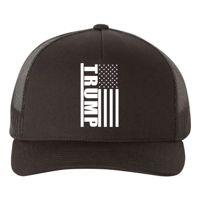 Donald Trump Simple Flag Yupoong Adult 5-Panel Trucker Hat