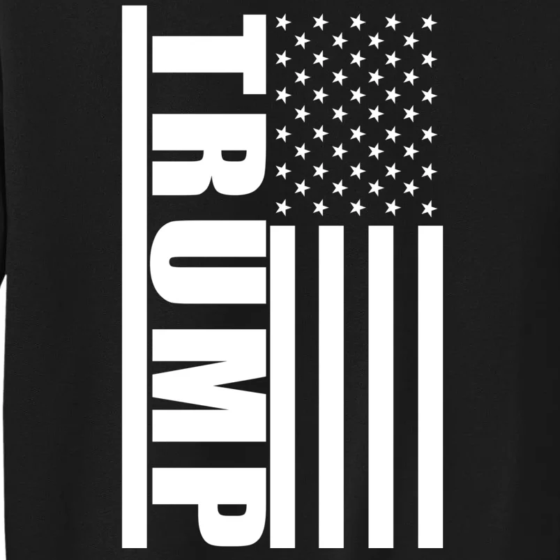 Donald Trump Simple Flag Tall Sweatshirt