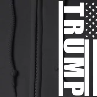 Donald Trump Simple Flag Full Zip Hoodie