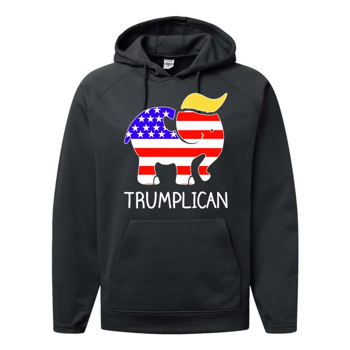 Donald Trump Trumplican 2020 Election Performance Fleece Hoodie