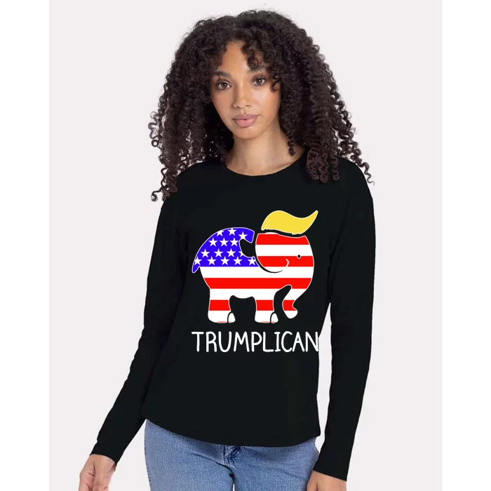 Donald Trump Trumplican 2020 Election Womens Cotton Relaxed Long Sleeve T-Shirt