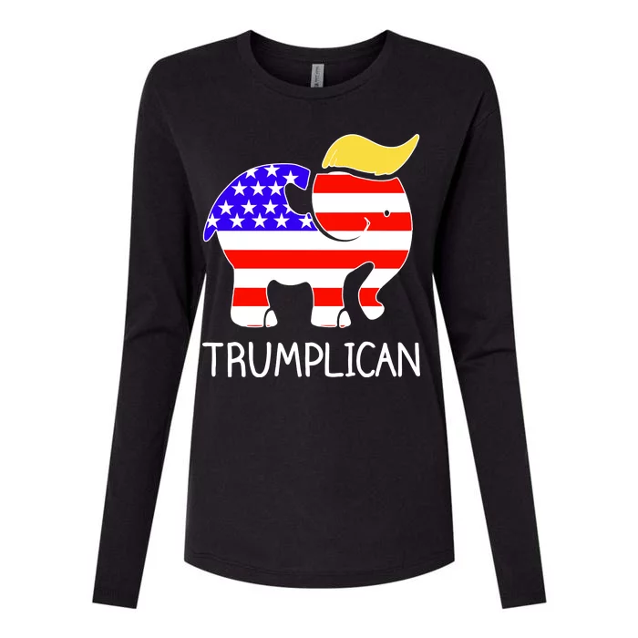 Donald Trump Trumplican 2020 Election Womens Cotton Relaxed Long Sleeve T-Shirt