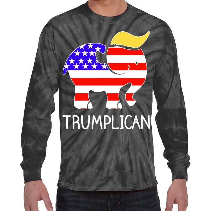 Donald Trump Trumplican 2020 Election Tie-Dye Long Sleeve Shirt