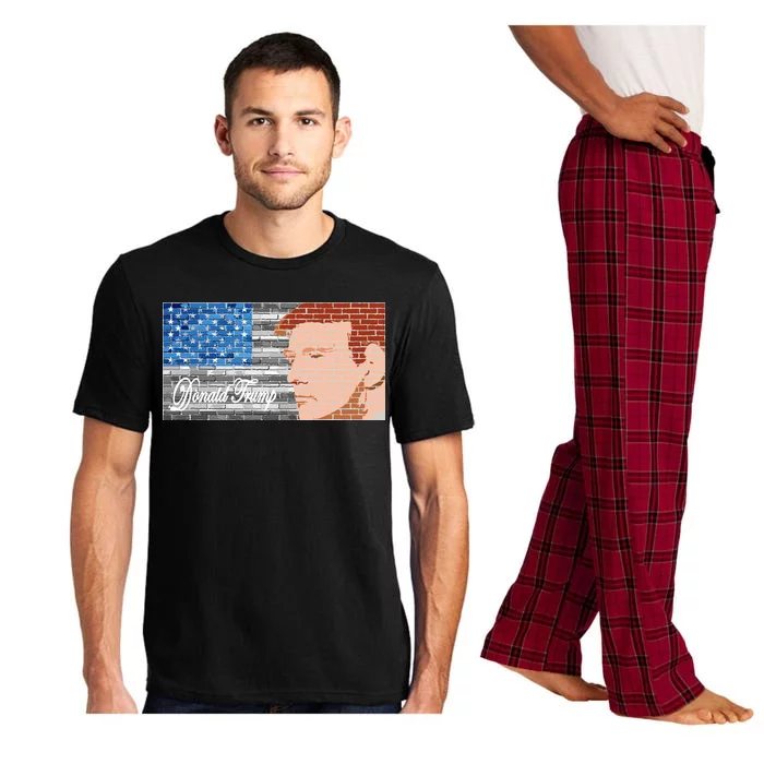 Donald Trump United States Flag Abstract President Pajama Set