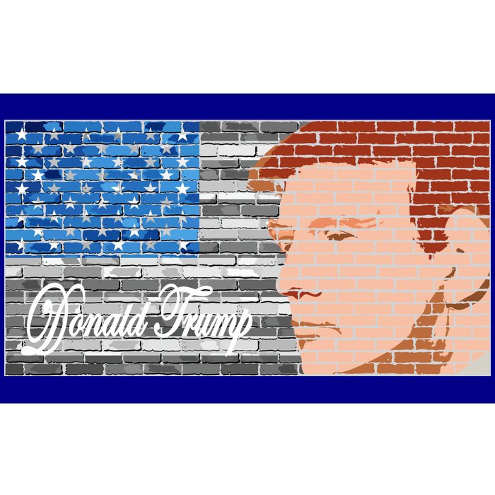 Donald Trump United States Flag Abstract President Bumper Sticker