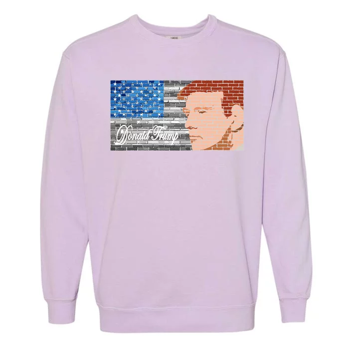 Donald Trump United States Flag Abstract President Garment-Dyed Sweatshirt