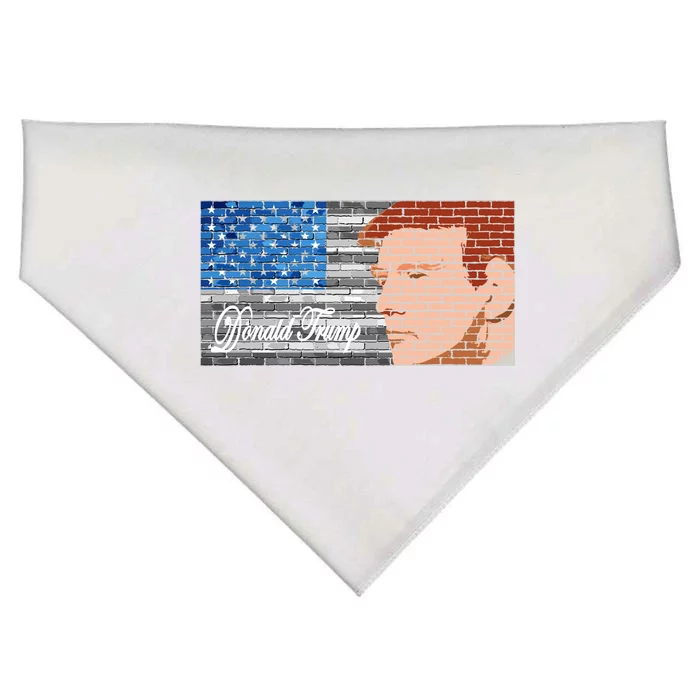 Donald Trump United States Flag Abstract President USA-Made Doggie Bandana