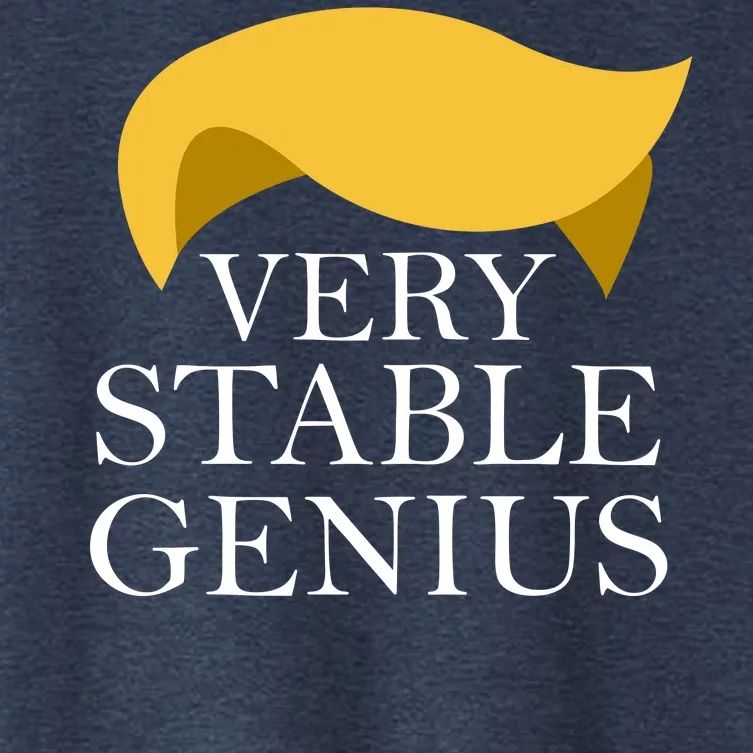 Donald Trump Very Stable Genius Women's Crop Top Tee