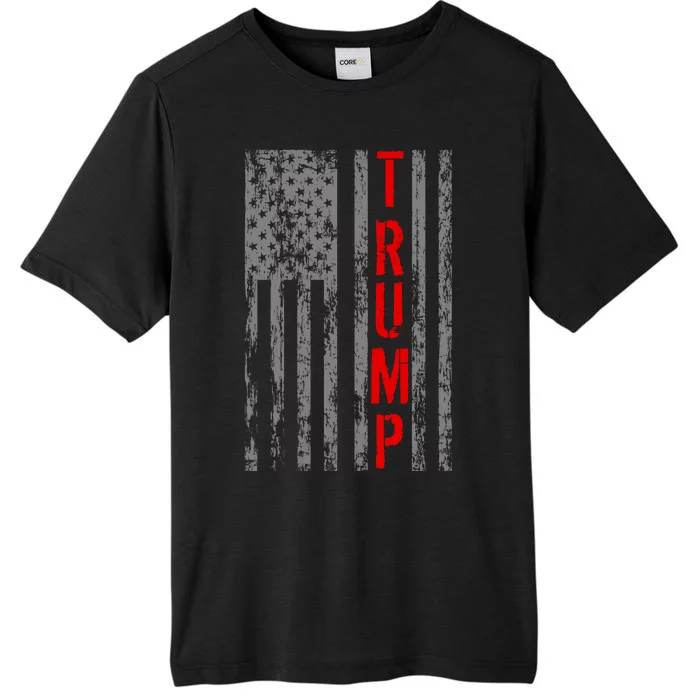 Donald Trump Vintage USA Flag ChromaSoft Performance T-Shirt