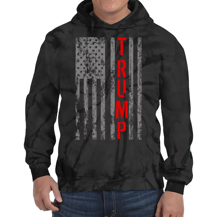 Donald Trump Vintage USA Flag Tie Dye Hoodie