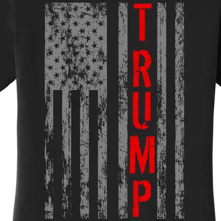 Donald Trump Vintage USA Flag Women's T-Shirt