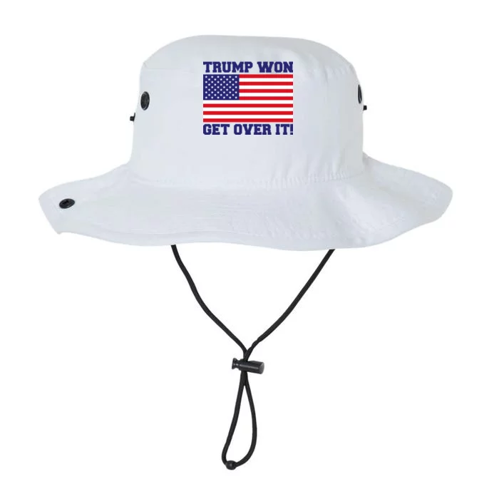 Donald Trump Won Get Over It! USA Flag 45th President Legacy Cool Fit Booney Bucket Hat