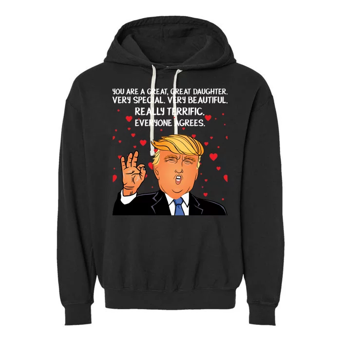 Donald Trump Your A Great Daughter Garment-Dyed Fleece Hoodie