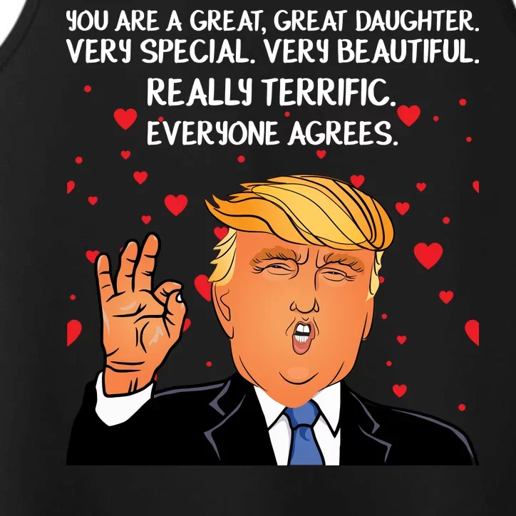 Donald Trump Your A Great Daughter Performance Tank