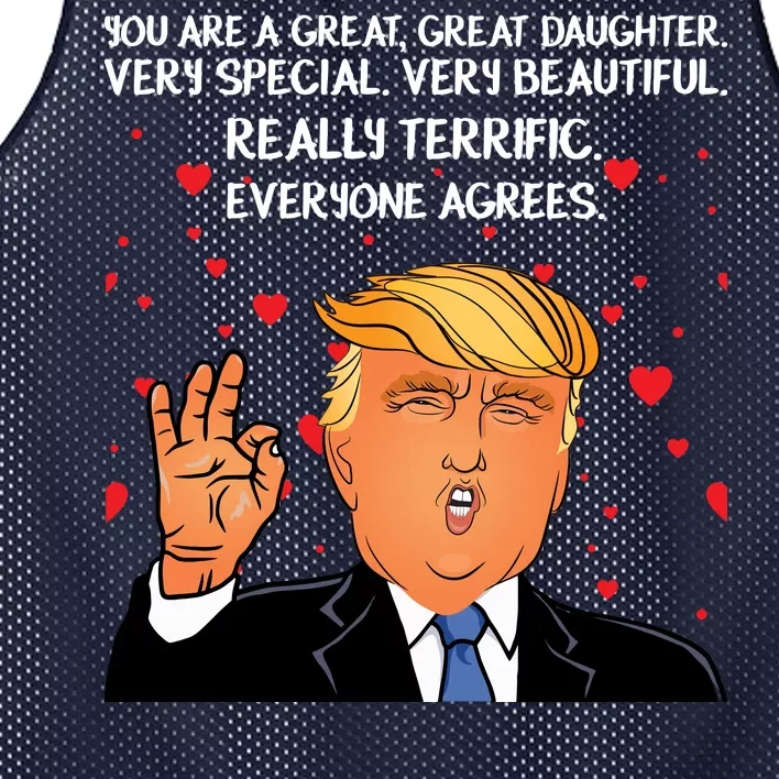 Donald Trump Your A Great Daughter Mesh Reversible Basketball Jersey Tank