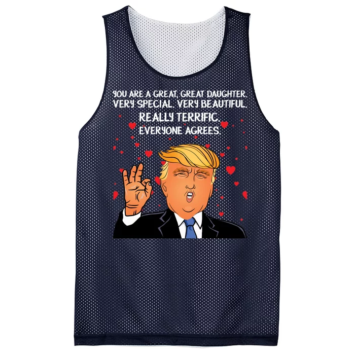 Donald Trump Your A Great Daughter Mesh Reversible Basketball Jersey Tank