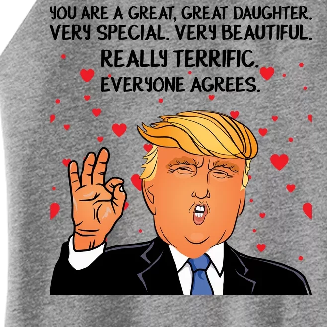 Donald Trump Your A Great Daughter Women’s Perfect Tri Rocker Tank