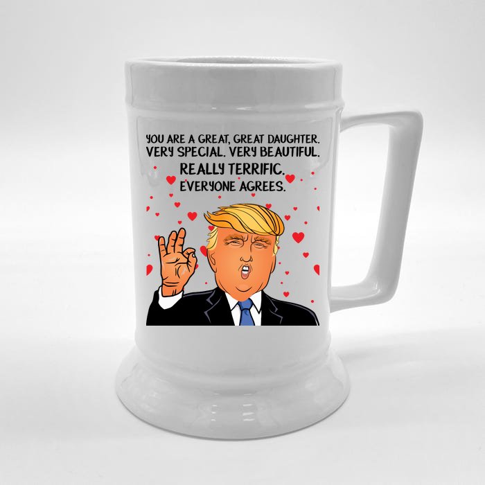 Donald Trump Your A Great Daughter Front & Back Beer Stein