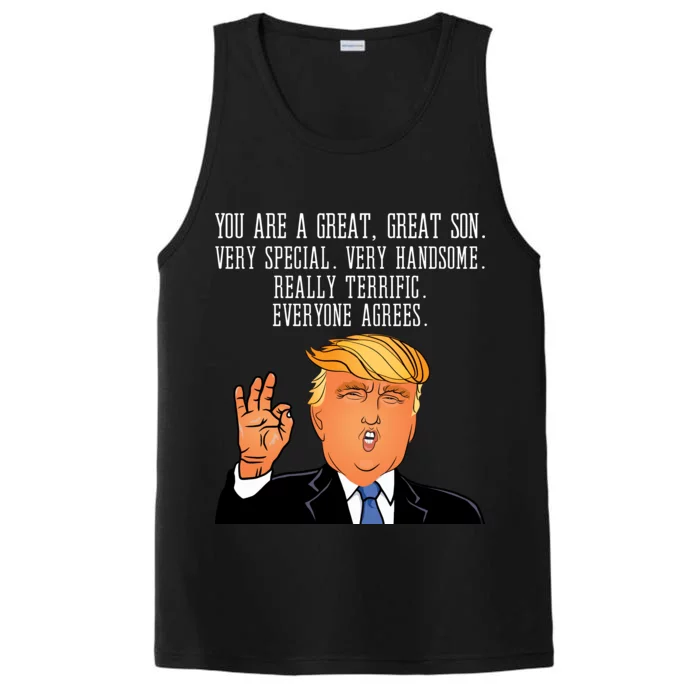 Donald Trump Your A Great Son Performance Tank