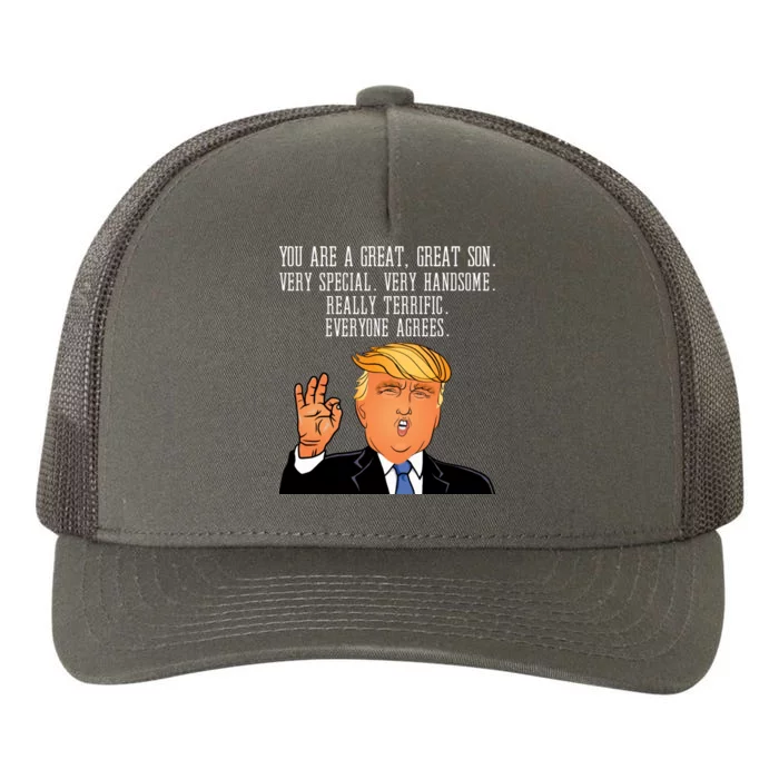 Donald Trump Your A Great Son Yupoong Adult 5-Panel Trucker Hat