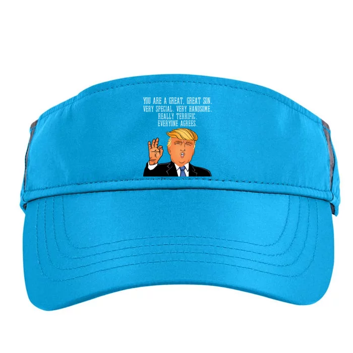 Donald Trump Your A Great Son Adult Drive Performance Visor