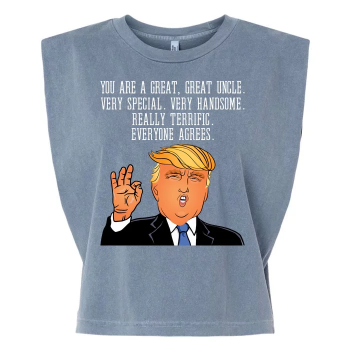 Donald Trump Your A Great Uncle Garment-Dyed Women's Muscle Tee